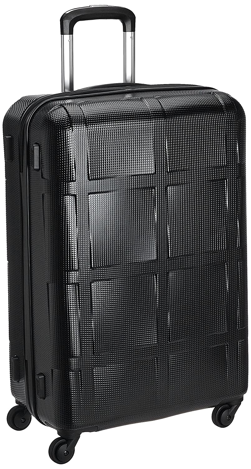 Echolac David Medium Black Hard Sided Check-In Suitcase Trolley 69cm (PC066) Echolac New